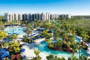奥兰多The Grove Resort & Water Park Orlando的享有度假村游泳池的空中景致