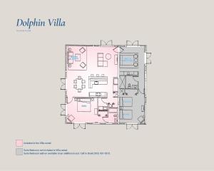 基拉戈Dolphin Point Villas的白金别墅的平面图