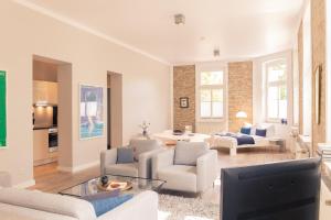 OSTKÜSTE - Villa Albatros Design Apartments的休息区