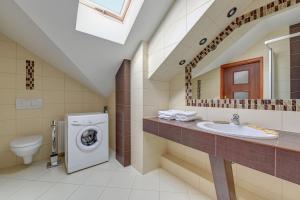 弗瓦迪斯瓦沃沃Aster的一间带洗衣机和水槽的浴室