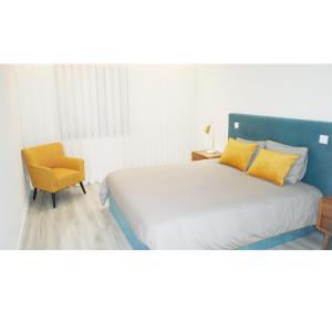 Apartamento Matosinhos Mar客房内的一张或多张床位