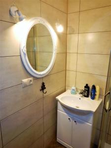 文茨皮尔斯Romance的一间带水槽和镜子的浴室
