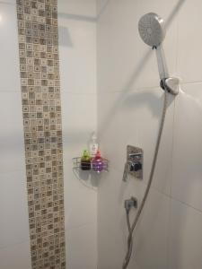梅尔皮姆Grandblue 411的浴室内配有淋浴和头顶淋浴