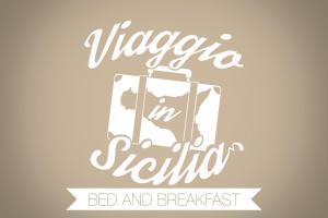 格拉维纳迪卡塔尼亚Viaggio in Sicilia B&B的一张海报,上面有旅行箱,上面有丝丝绸 ⁇ ,在丝绸 ⁇ 的住宿加早餐酒店