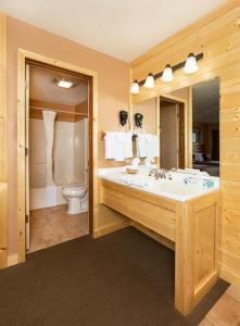 杰克逊平河酒店的一间带水槽和卫生间的浴室