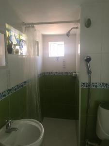 圣安德烈斯San Andres Ultd Inn RNT # 30017的一间带水槽和淋浴的浴室