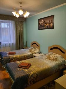 Zubkovskiy Hotel客房内的一张或多张床位