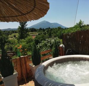 BoljevacRtanjski konak的山景热水浴池