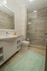 维纳斯ViiLaLac的一间带水槽、卫生间和淋浴的浴室
