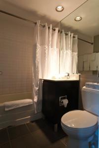 迈阿密海滩阿尔比恩酒店的浴室配有卫生间、浴缸和水槽。