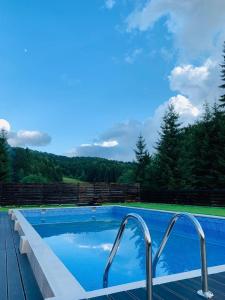 卡夫尼克超级滑雪高山公寓的山景游泳池