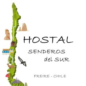 FreireHostal Senderos del Sur的河畔活塞塞涅卡地图