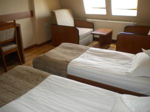 阿拉德克瑞萨纳阿拉德酒店的酒店客房,配有两张床和椅子