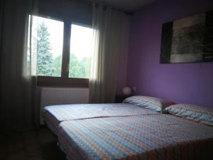 普奇塞达apartment nuria的一间卧室设有一张床和一个窗口
