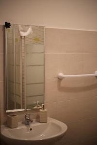 钱皮诺LA CASA DELL'ORSO的一间带水槽和镜子的浴室