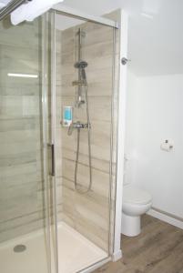 巴里吉斯阿尔费酒店的带淋浴的浴室和卫生间