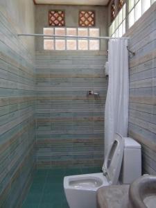 蔻立图阿普若德乡村民宿的一间带卫生间和淋浴的浴室
