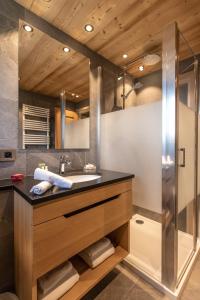 科尔顿恰莫伊斯多尔酒店的一间带水槽和淋浴的浴室