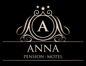 LenoraPension Motel Anna的黑底上带有星星的标志字母