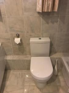 普洛布斯果园庄园的浴室配有白色卫生间和盥洗盆。