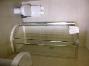 金塞尔怀特夫人酒店的一间带卫生间和卫生纸分配器的浴室
