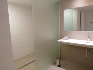 利奥波德斯布尔格太子港皇家酒店的一间带水槽和镜子的浴室