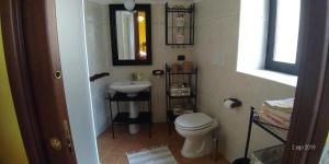 ScapoliIL Borgo 31的一间带卫生间、水槽和镜子的浴室