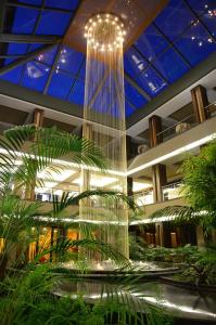 斯塔佐扎格斯基巴尼卡莉斯塔水疗酒店的植物建筑中的大型玻璃吊灯