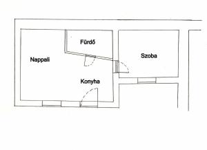 佩奇START Apartmanok的地形图,有名字的房间