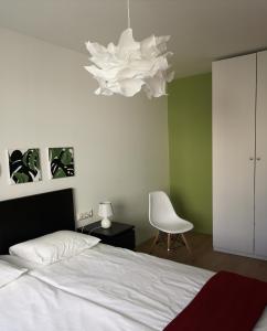 Green leaf apartments客房内的一张或多张床位