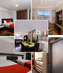 库斯科埃米利奥公寓的照片拼贴的酒店房间