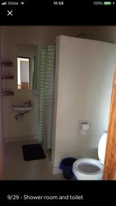 锡基霍尔Hillside Village apartment 72sqm size with kitchen的带淋浴室和卫生间的浴室
