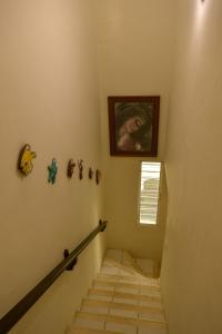 科苏梅尔Casa Marisol的墙上画的楼梯