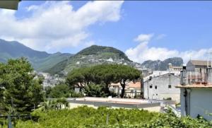 拉维罗A casa di Pissi - apartment的享有以山为背景的城市美景
