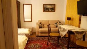特鲁斯卡韦茨Room in An Old House的客厅配有沙发和桌子