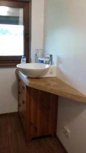 VildogaKauzeri - home while away from home的一个带水槽和窗户的浴室台面