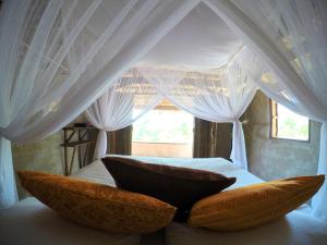 Rumah Pampa at Pachamama客房内的一张或多张床位