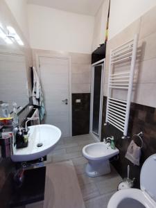 比萨Zenzero e Limone的浴室配有白色水槽和卫生间。