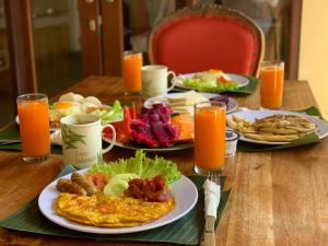 双岛别墅提供给客人的早餐选择