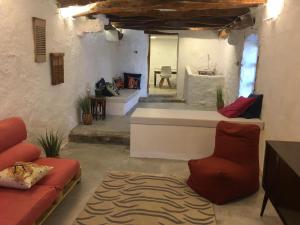 蒙特弗里奥Casa Montefrio的带沙发和地毯的客厅