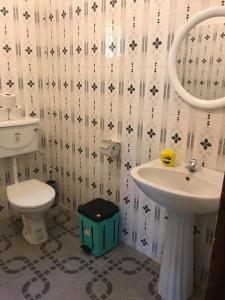 Gunjur贡纳普杰特酒店的一间带卫生间和水槽的浴室