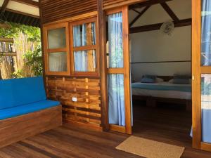 Nubá Boutique Hostel Palomino的休息区