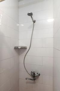 第比利斯31 Toidze Apartment的浴室内配有淋浴和头顶淋浴