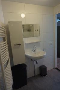 米德尔堡Studio 82 a的一间带水槽和镜子的浴室