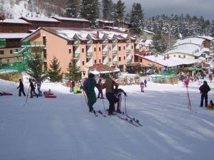 在酒店或周边滑雪