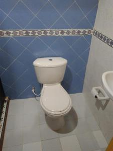 El PomoFINCA LA RAMONA的浴室配有白色卫生间和盥洗盆。