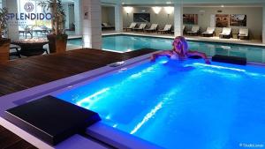 加达湖畔帕登赫美丽海湾豪华Spa度假酒店的一座带美人鱼的游泳池