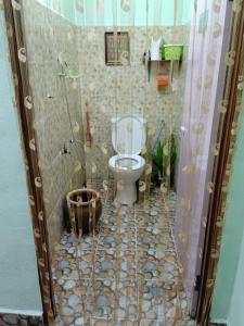 甲抛峇底Homestay Damai Sri Kota的带淋浴和卫生间的浴室