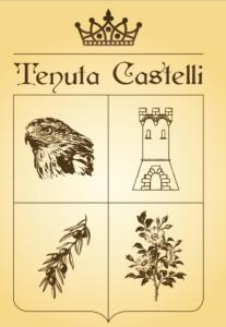 圣多纳托瓦尔迪科米诺Tenuta Castelli的一套四张牌,有鸟和城堡