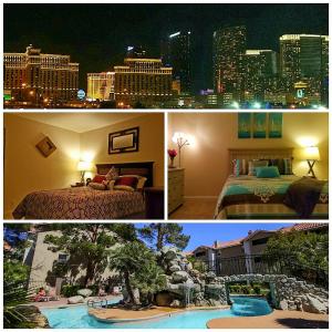 拉斯维加斯Lovely condo! Walking distance to the Strip with pool and spa的市景客房两张照片